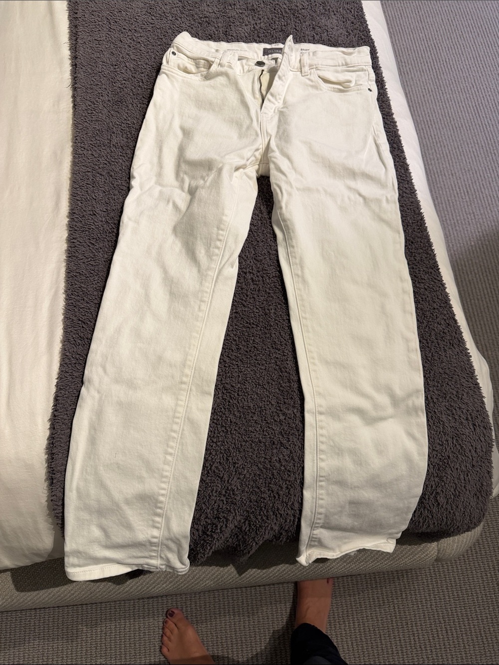 DL1961 Off-White Kids Straight Jeans